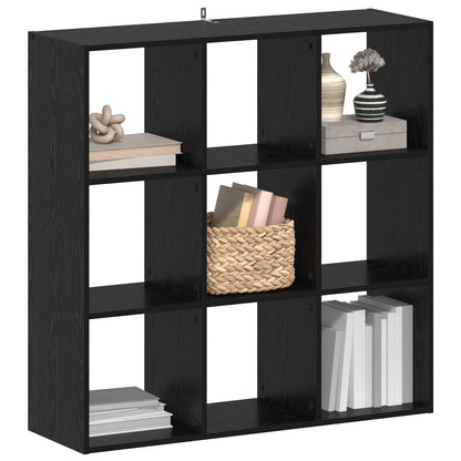 vidaXL Bookcase Black Oak 102 x 32 x 102 cm