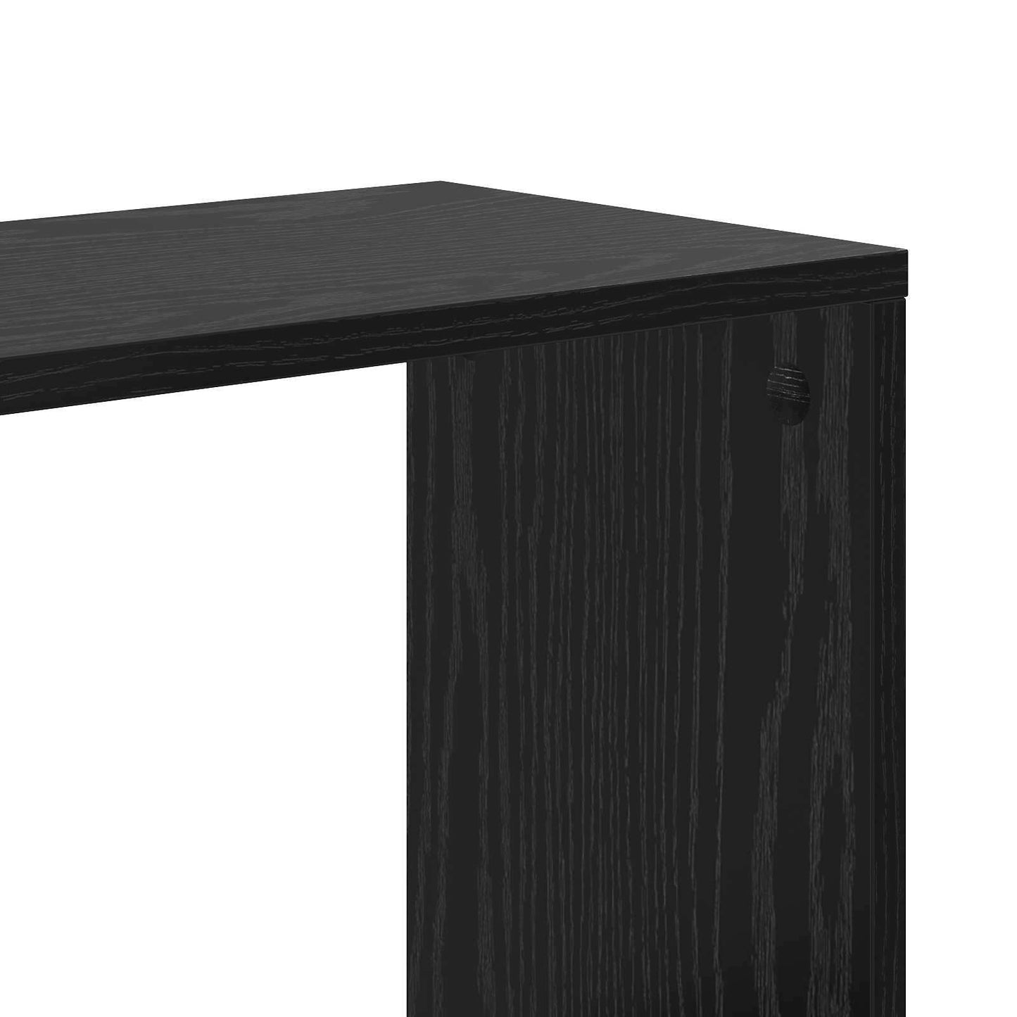 vidaXL Bookcase Black oak 80.5 x 23.5 x 162.5 cm PB