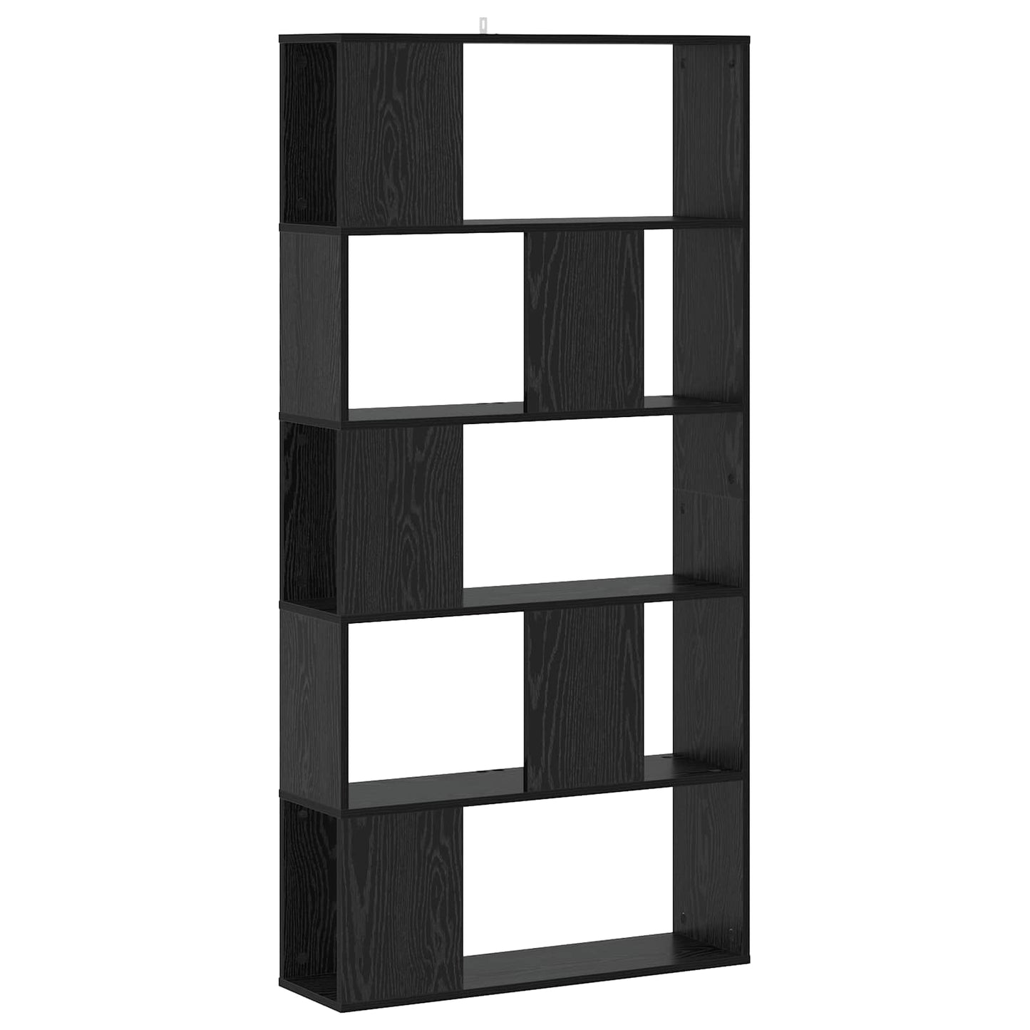 vidaXL Bookcase Black oak 80.5 x 23.5 x 162.5 cm PB