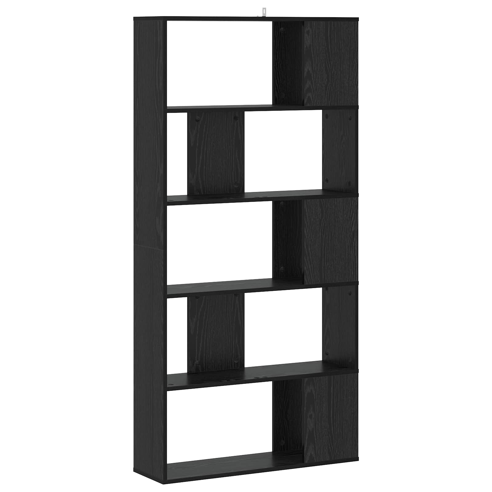 vidaXL Bookcase Black oak 80.5 x 23.5 x 162.5 cm PB