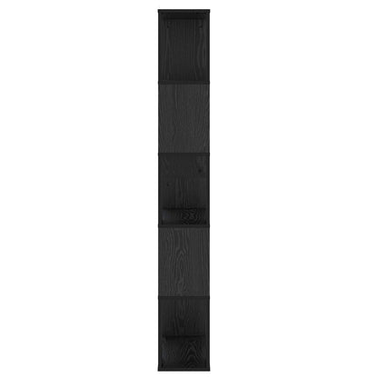 vidaXL Bookcase Black oak 80.5 x 23.5 x 162.5 cm PB