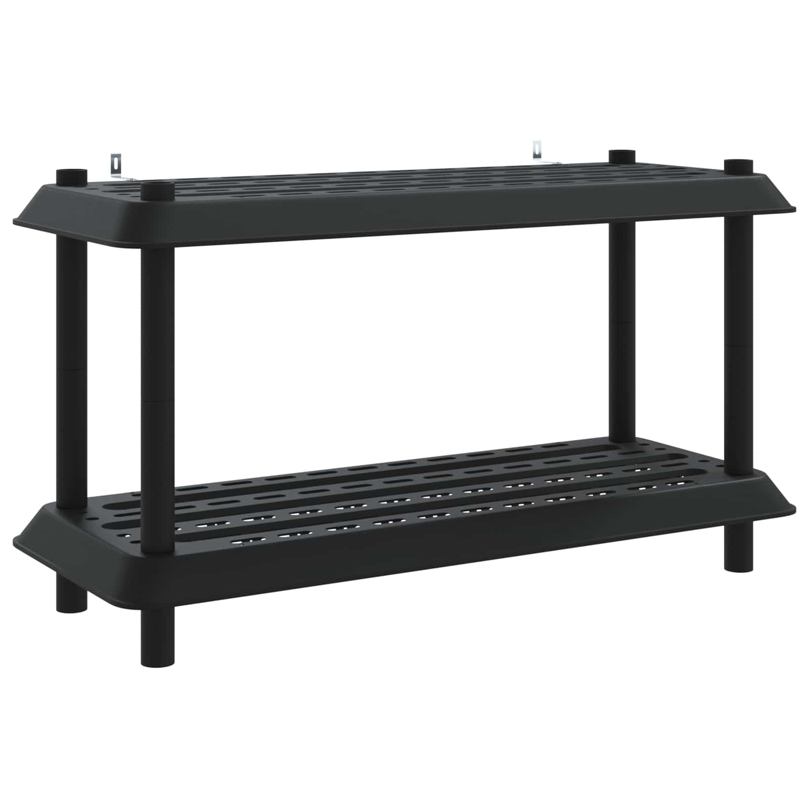 vidaXL Shelving Unit 2-Tier 100 x 40 x 55.5 cm PP Anthracite