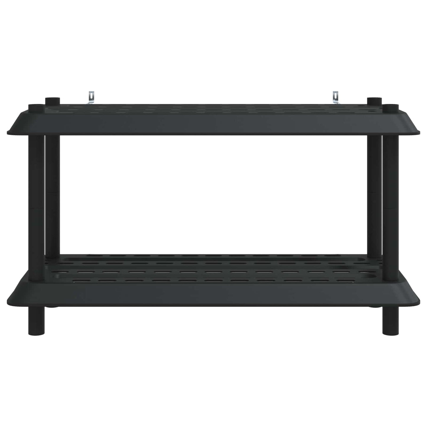 vidaXL Shelving Unit 2-Tier 100 x 40 x 55.5 cm PP Anthracite
