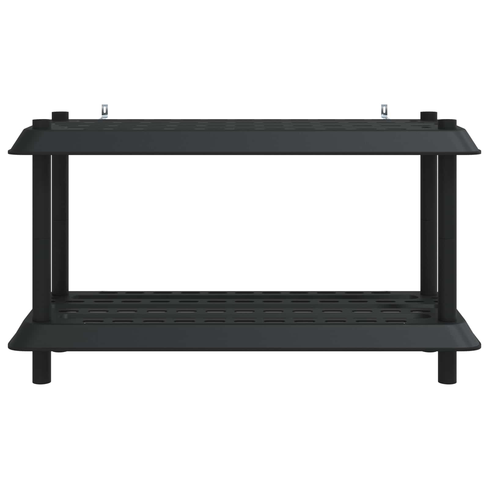 vidaXL Shelving Unit 2-Tier 100 x 40 x 55.5 cm PP Anthracite