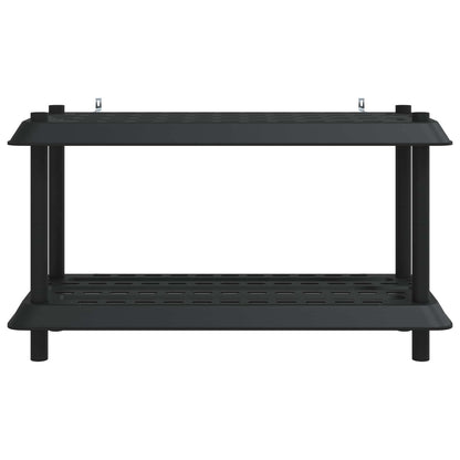 vidaXL Shelving Unit 2-Tier 100 x 40 x 55.5 cm PP Anthracite
