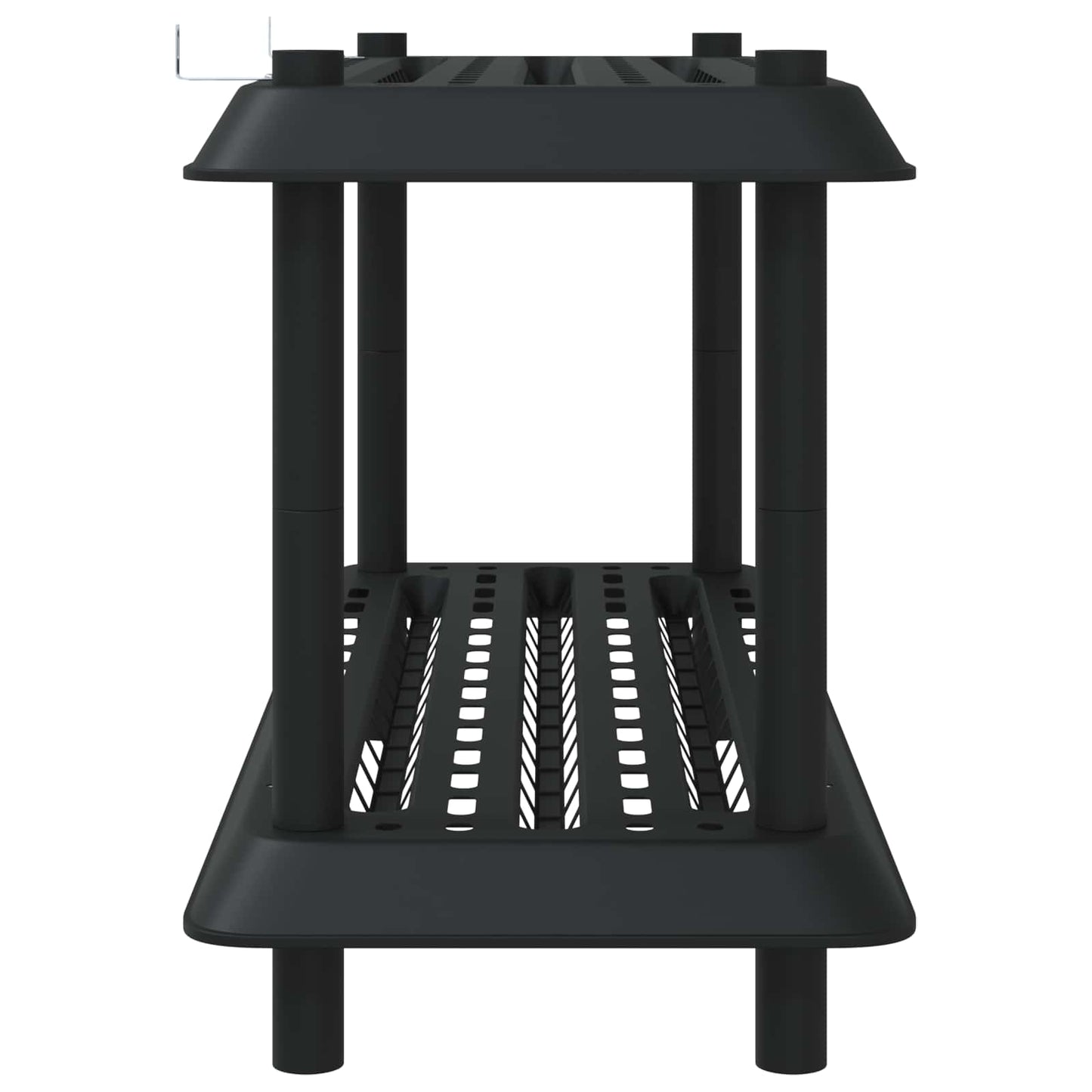 vidaXL Shelving Unit 2-Tier 100 x 40 x 55.5 cm PP Anthracite