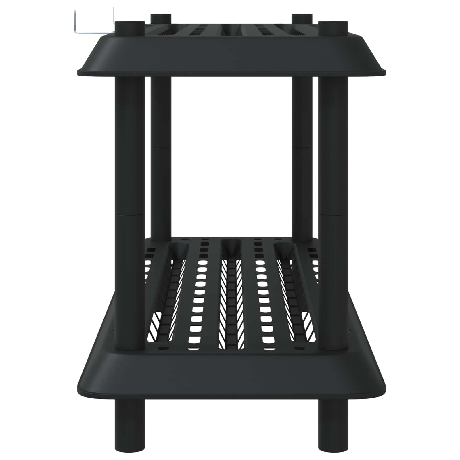 vidaXL Shelving Unit 2-Tier 100 x 40 x 55.5 cm PP Anthracite