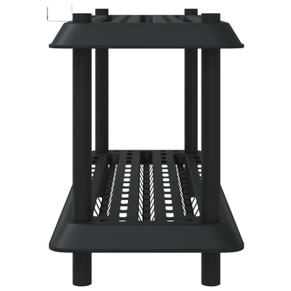 vidaXL Shelving Unit 2-Tier 100 x 40 x 55.5 cm PP Anthracite