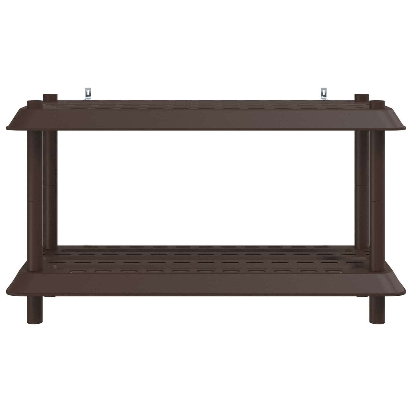 vidaXL Shelving Unit 2-Tier 100 x 40 x 55.5 cm PP Brown