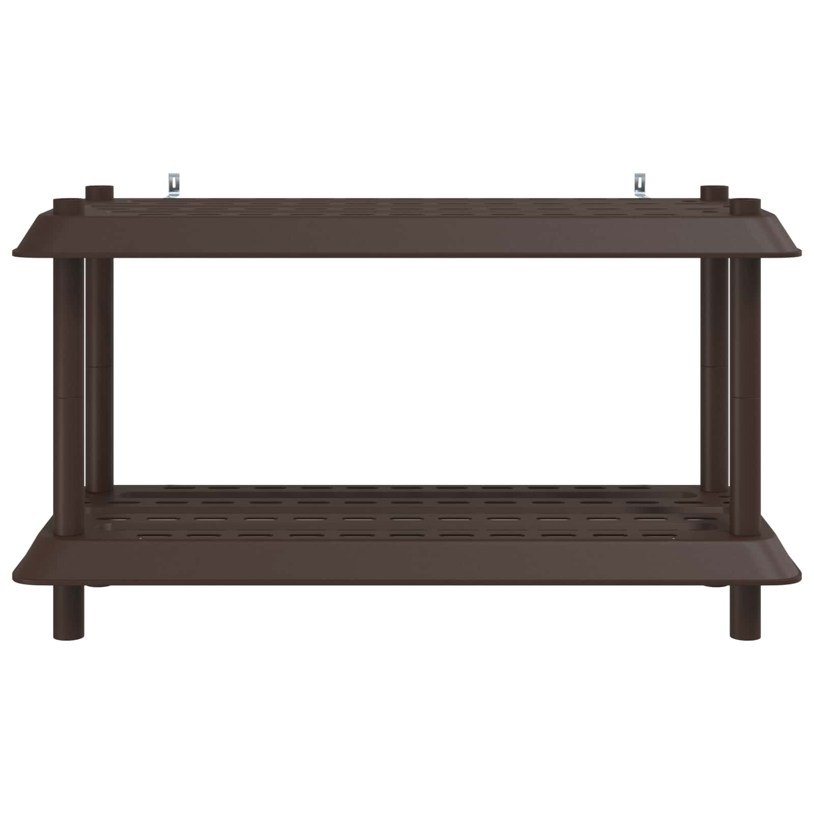 vidaXL Shelving Unit 2-Tier 100 x 40 x 55.5 cm PP Brown