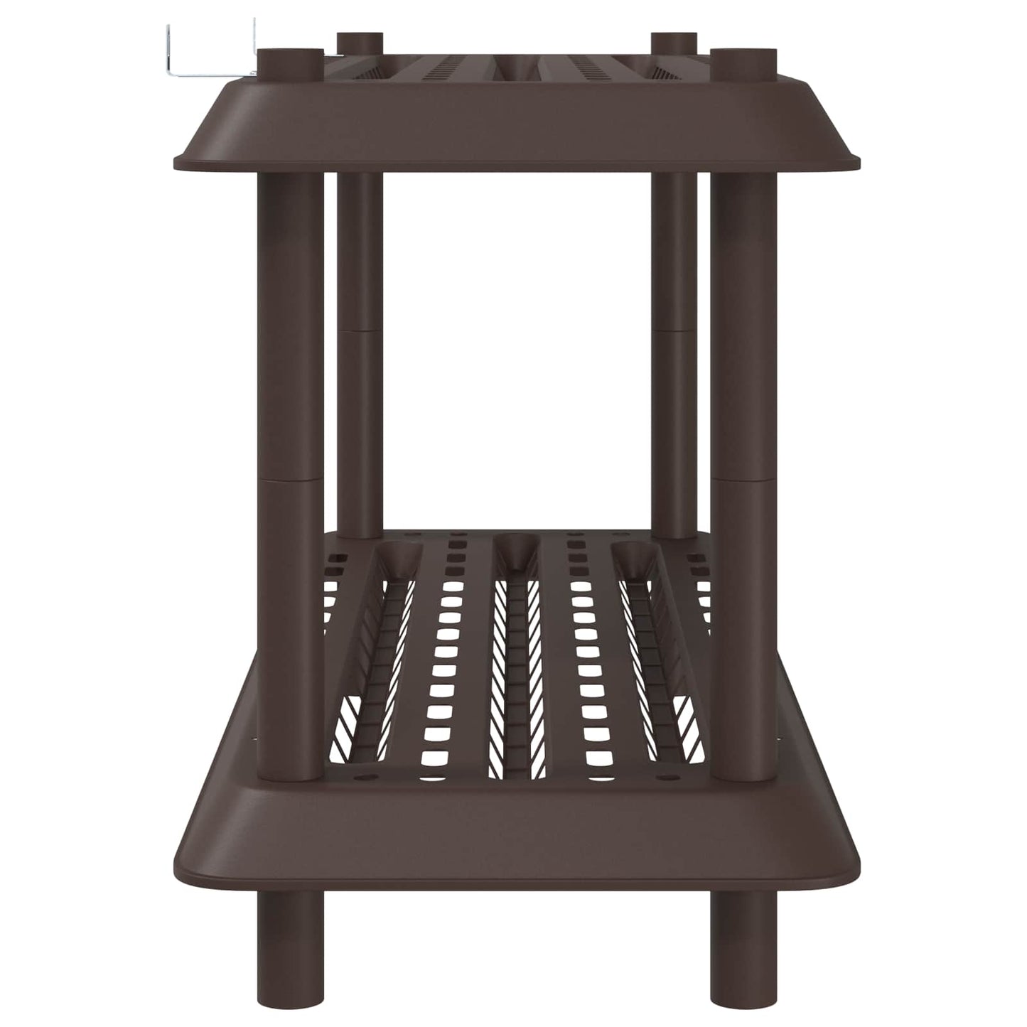 vidaXL Shelving Unit 2-Tier 100 x 40 x 55.5 cm PP Brown
