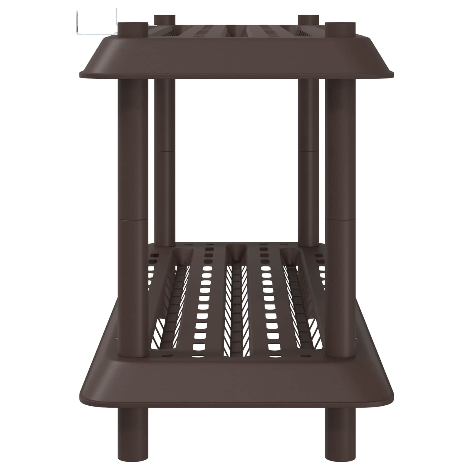 vidaXL Shelving Unit 2-Tier 100 x 40 x 55.5 cm PP Brown