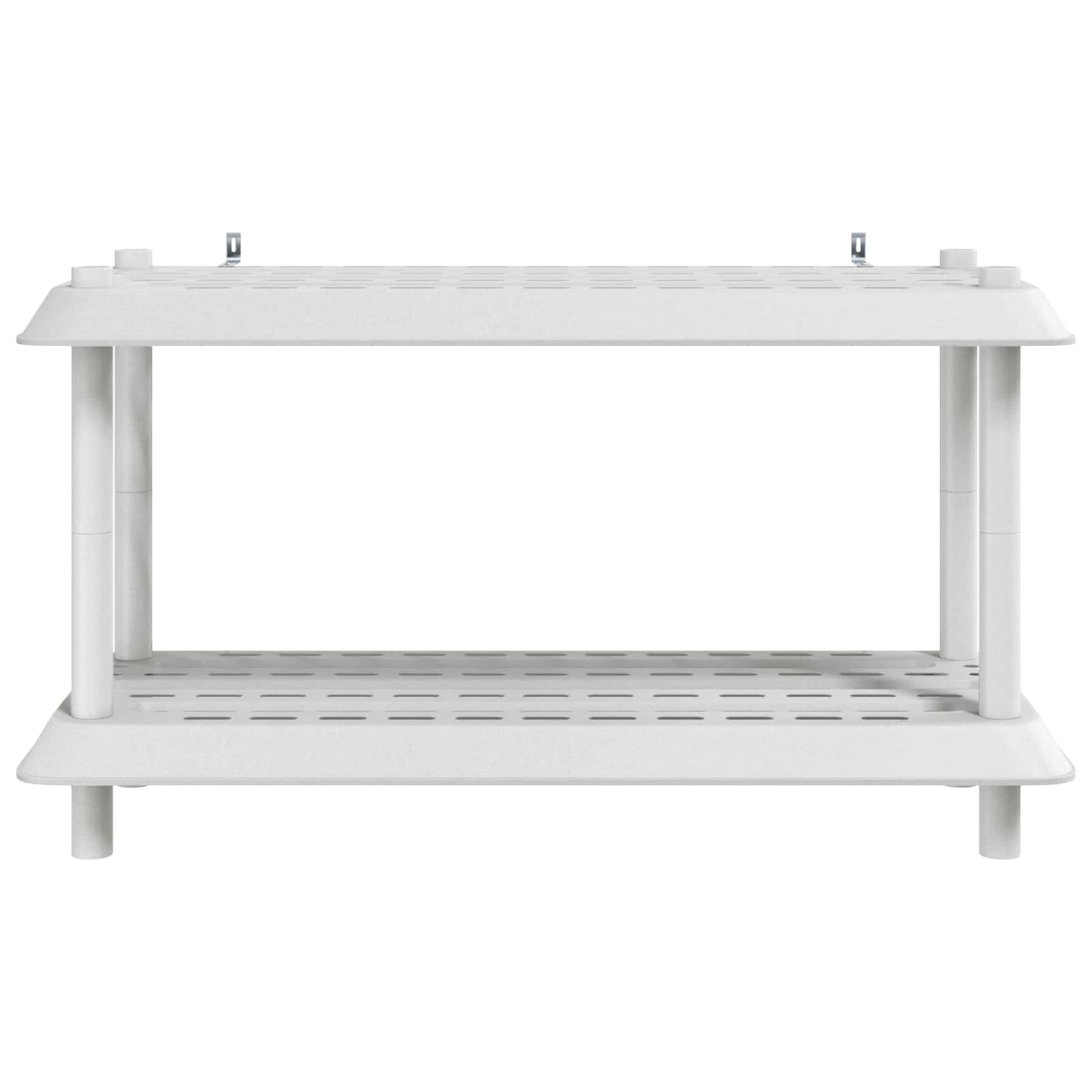vidaXL Shelving Unit 2-Tier 100 x 40 x 55.5 cm PP White