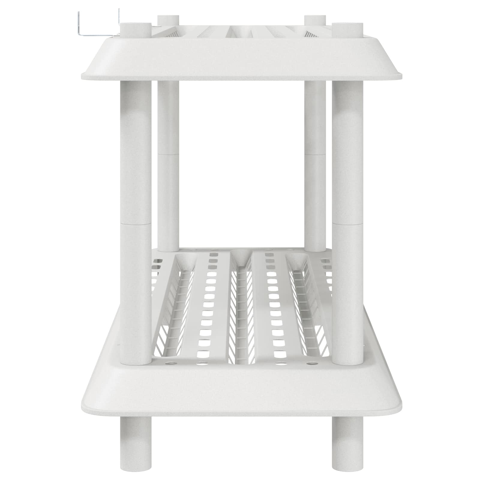 vidaXL Shelving Unit 2-Tier 100 x 40 x 55.5 cm PP White