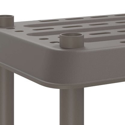 vidaXL Shelving Unit 2-Tier 100 x 40 x 55.5 cm PP Light Grey