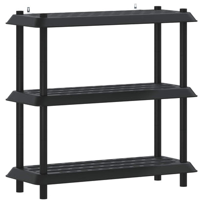 vidaXL Shelving Unit 3-Tier 100 x 40 x 96 cm PP Anthracite