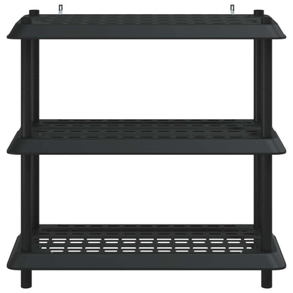 vidaXL Shelving Unit 3-Tier 100 x 40 x 96 cm PP Anthracite