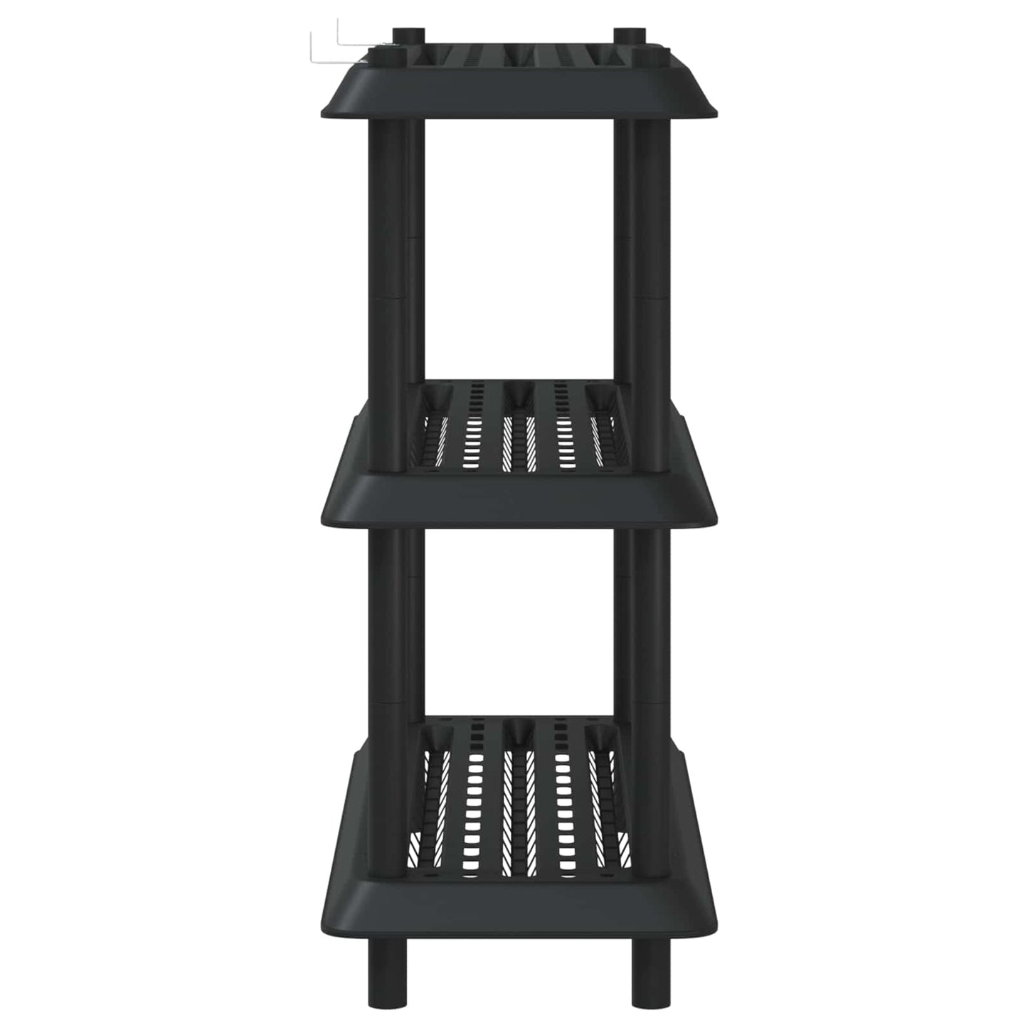 vidaXL Shelving Unit 3-Tier 100 x 40 x 96 cm PP Anthracite