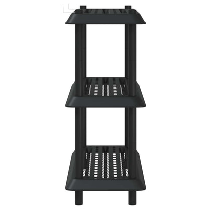 vidaXL Shelving Unit 3-Tier 100 x 40 x 96 cm PP Anthracite