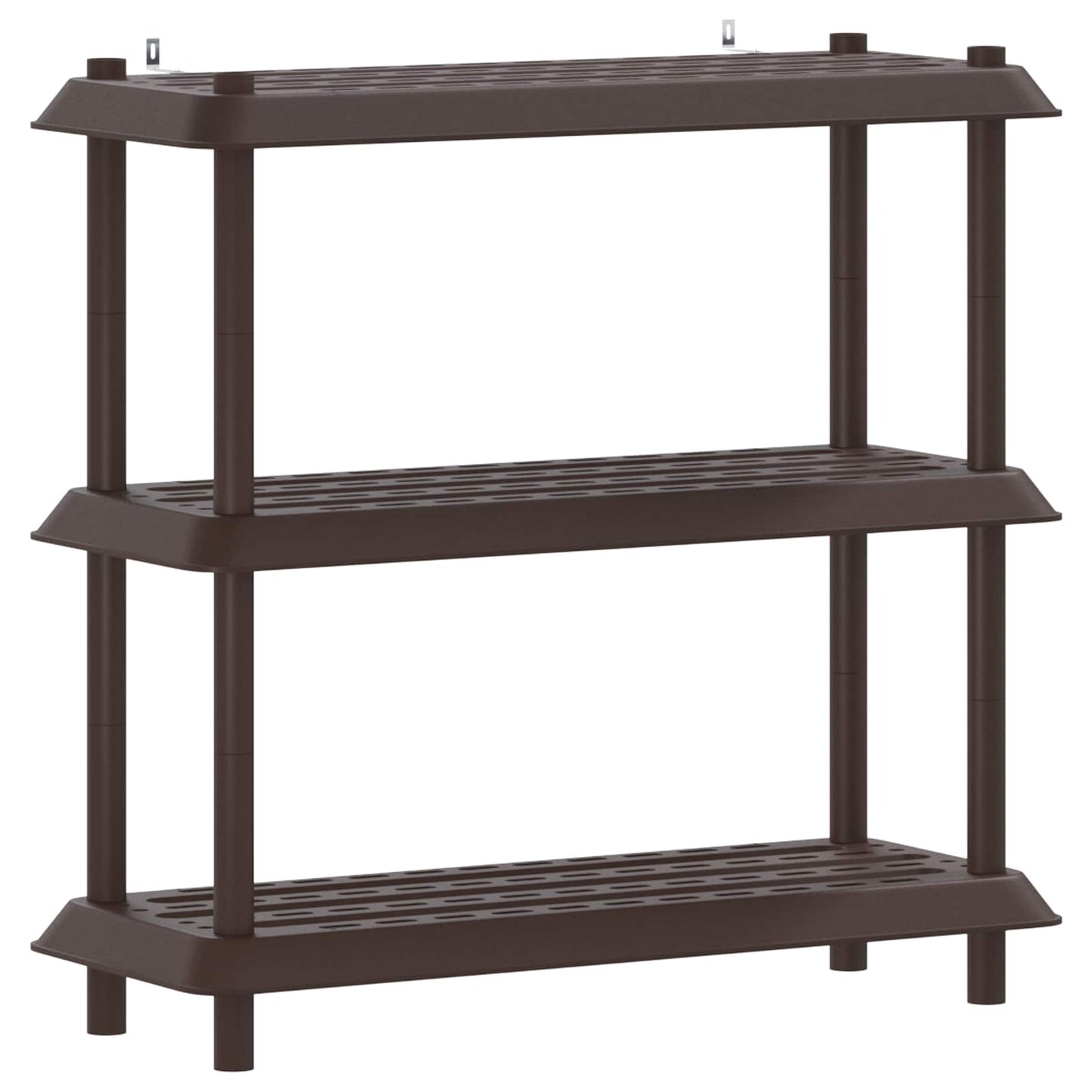 vidaXL Shelving Unit 3-Tier 100 x 40 x 96 cm PP Brown