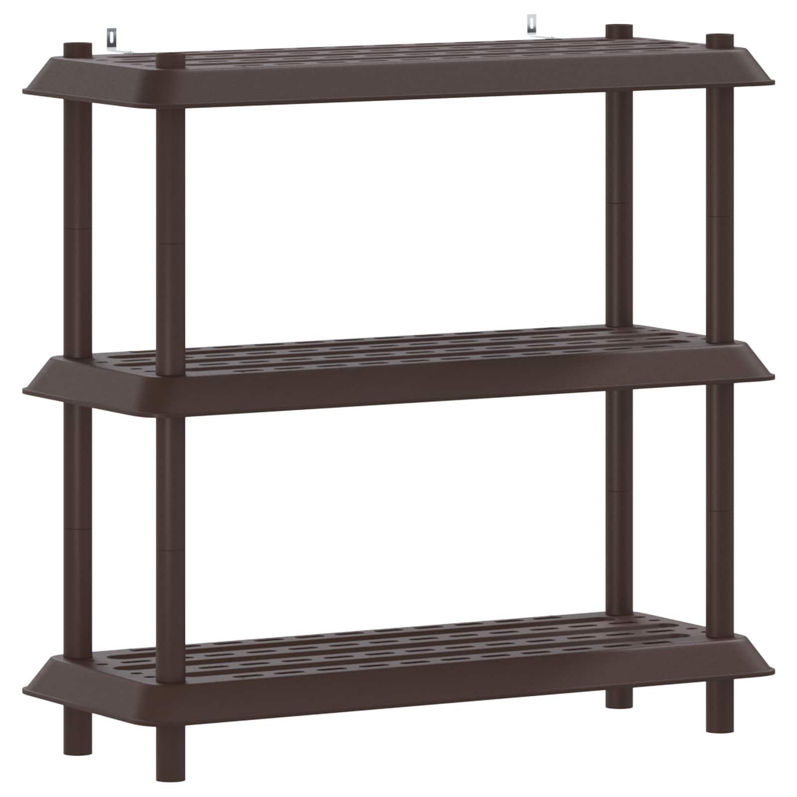 vidaXL Shelving Unit 3-Tier 100 x 40 x 96 cm PP Brown
