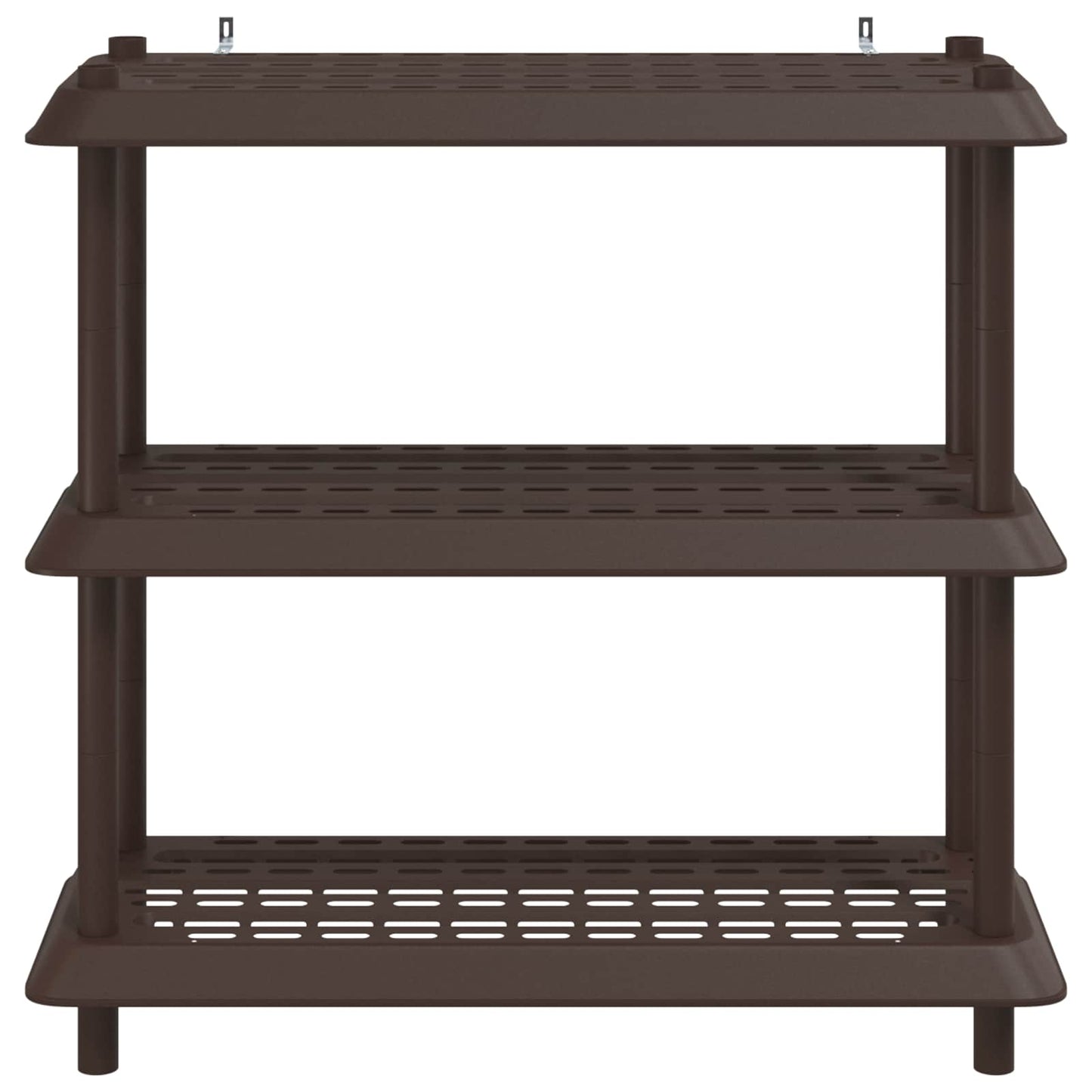 vidaXL Shelving Unit 3-Tier 100 x 40 x 96 cm PP Brown