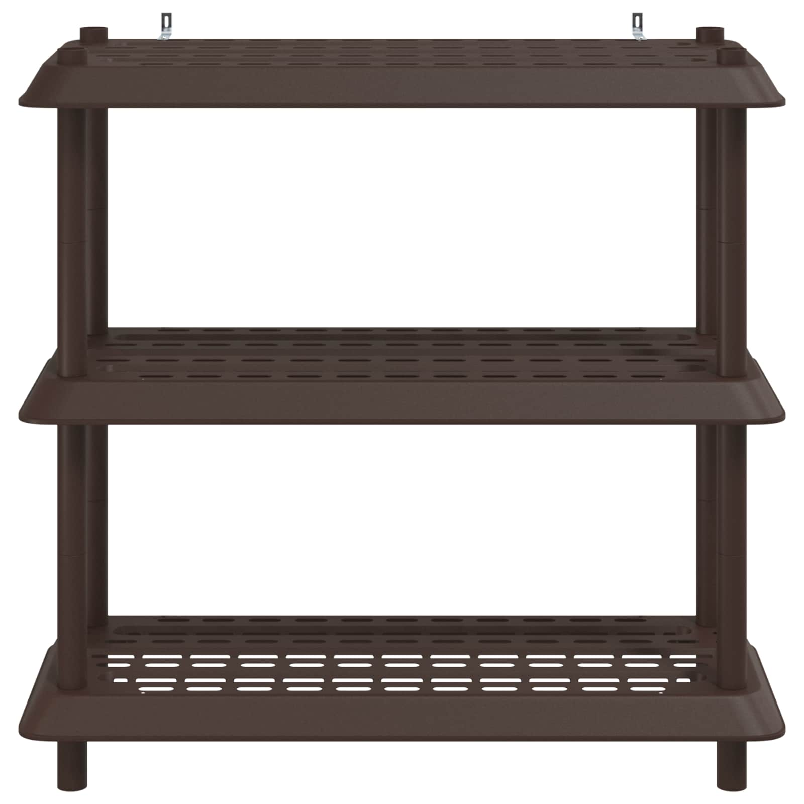 vidaXL Shelving Unit 3-Tier 100 x 40 x 96 cm PP Brown