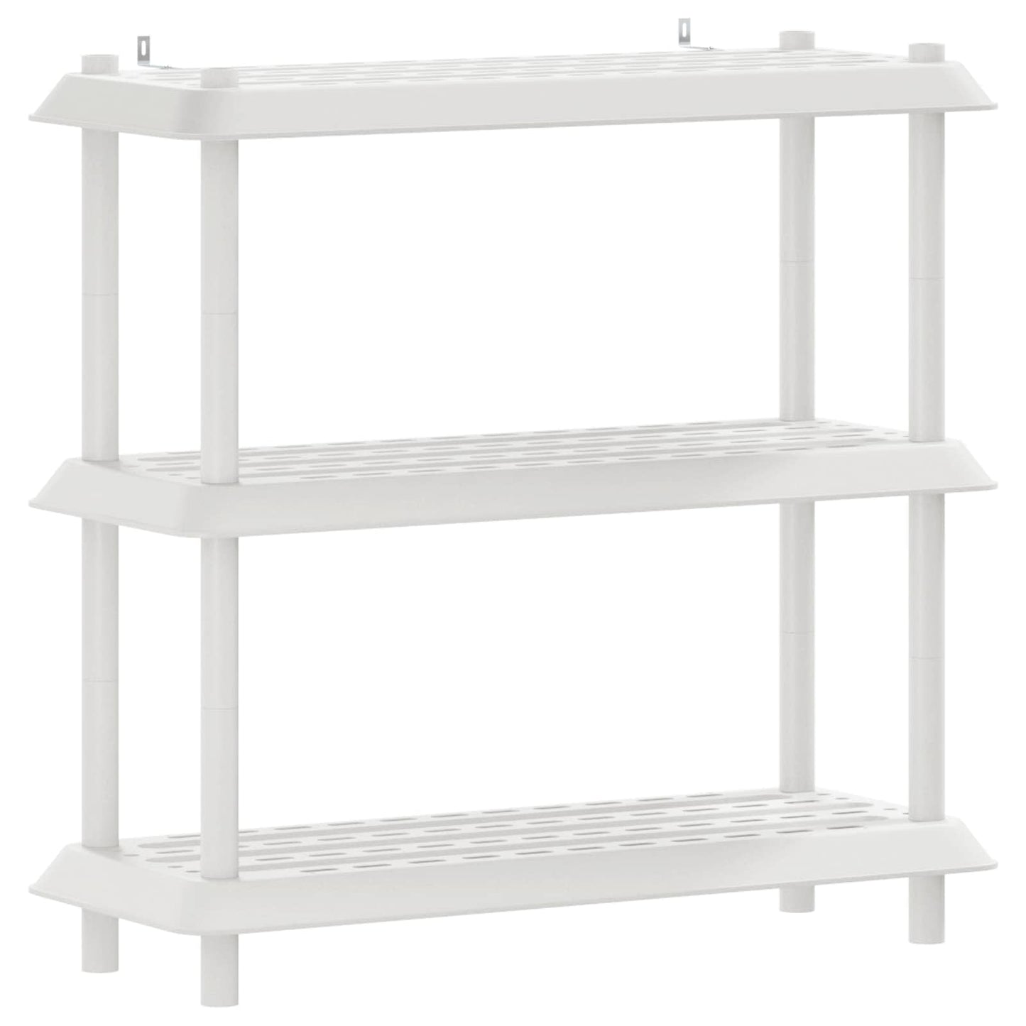 vidaXL Shelving Unit 3-Tier 100 x 40 x 96 cm PP White
