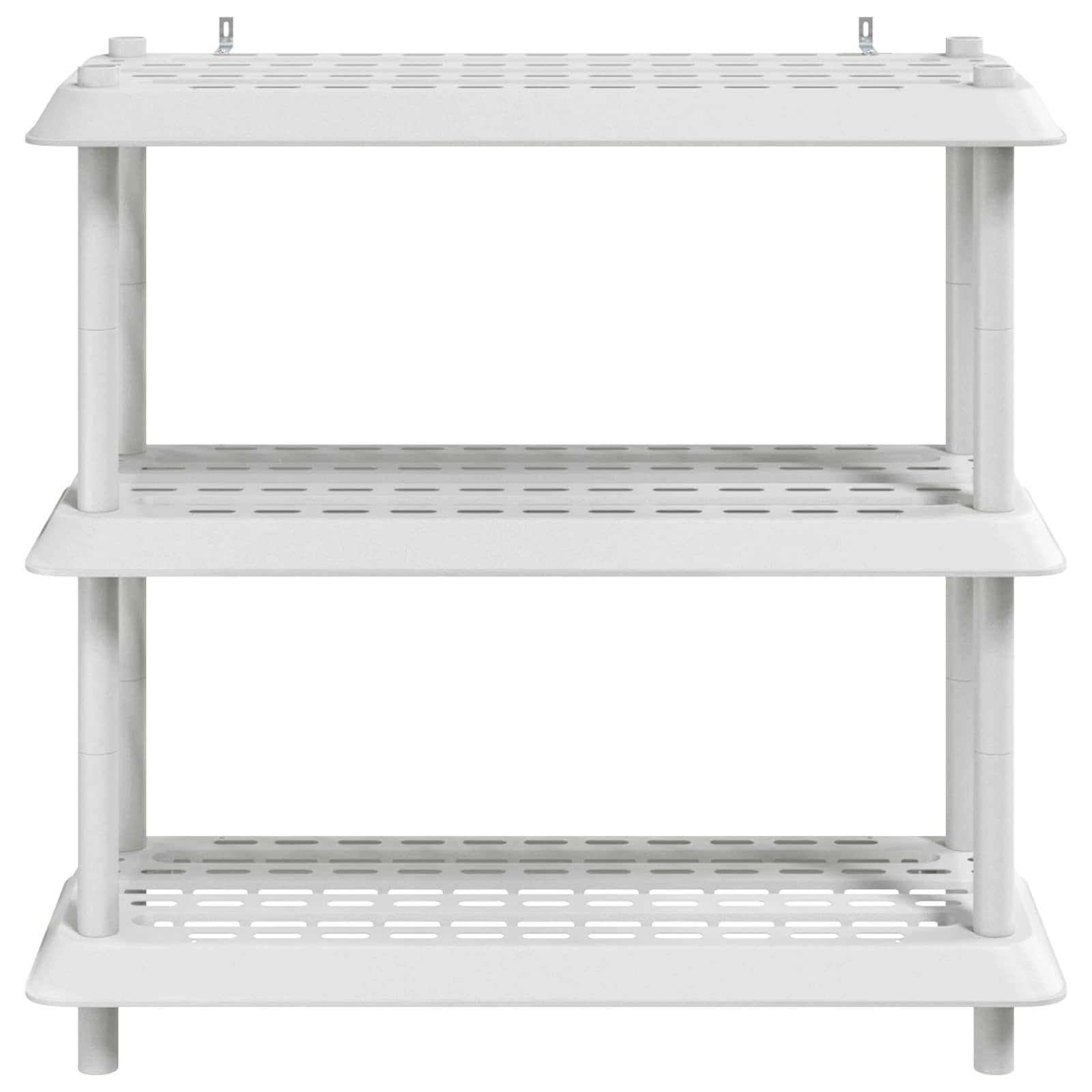 vidaXL Shelving Unit 3-Tier 100 x 40 x 96 cm PP White