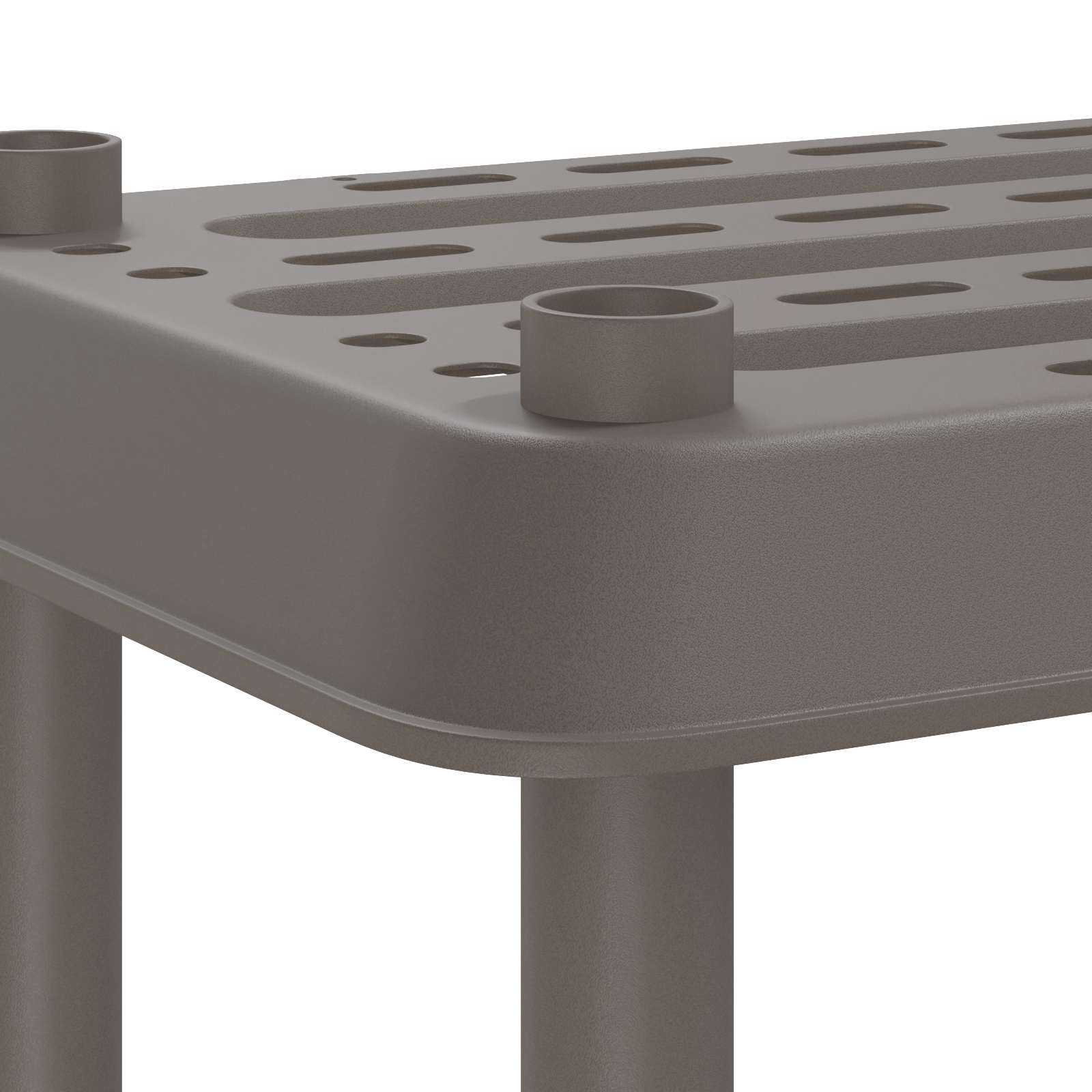 vidaXL Shelving Unit 3-Tier 100 x 40 x 96 cm PP Light Grey