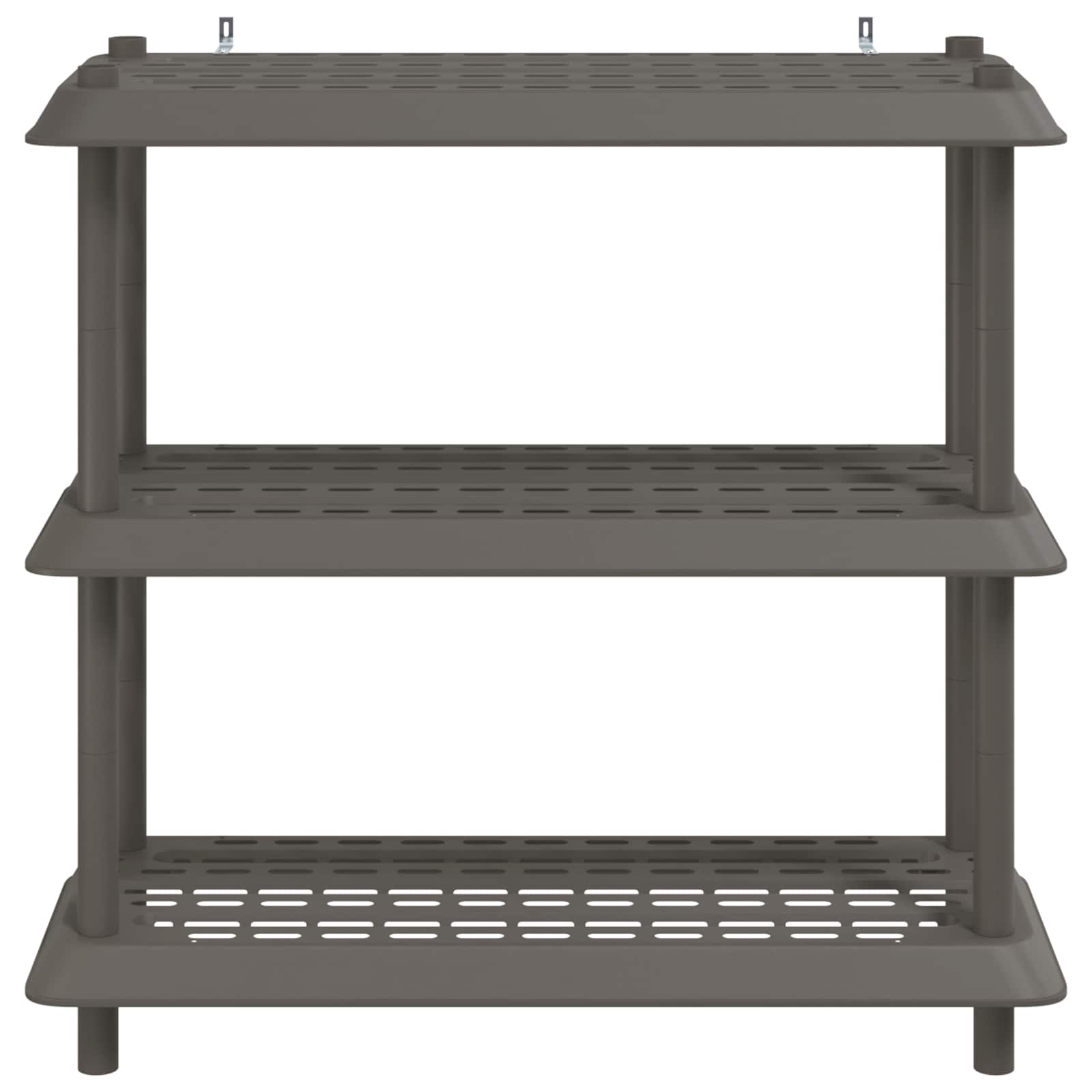 vidaXL Shelving Unit 3-Tier 100 x 40 x 96 cm PP Light Grey