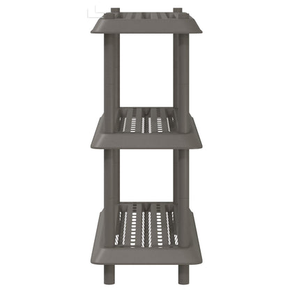 vidaXL Shelving Unit 3-Tier 100 x 40 x 96 cm PP Light Grey