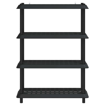 vidaXL Shelving Unit 4-Tier 100 x 40 x 136.5 cm PP Anthracite