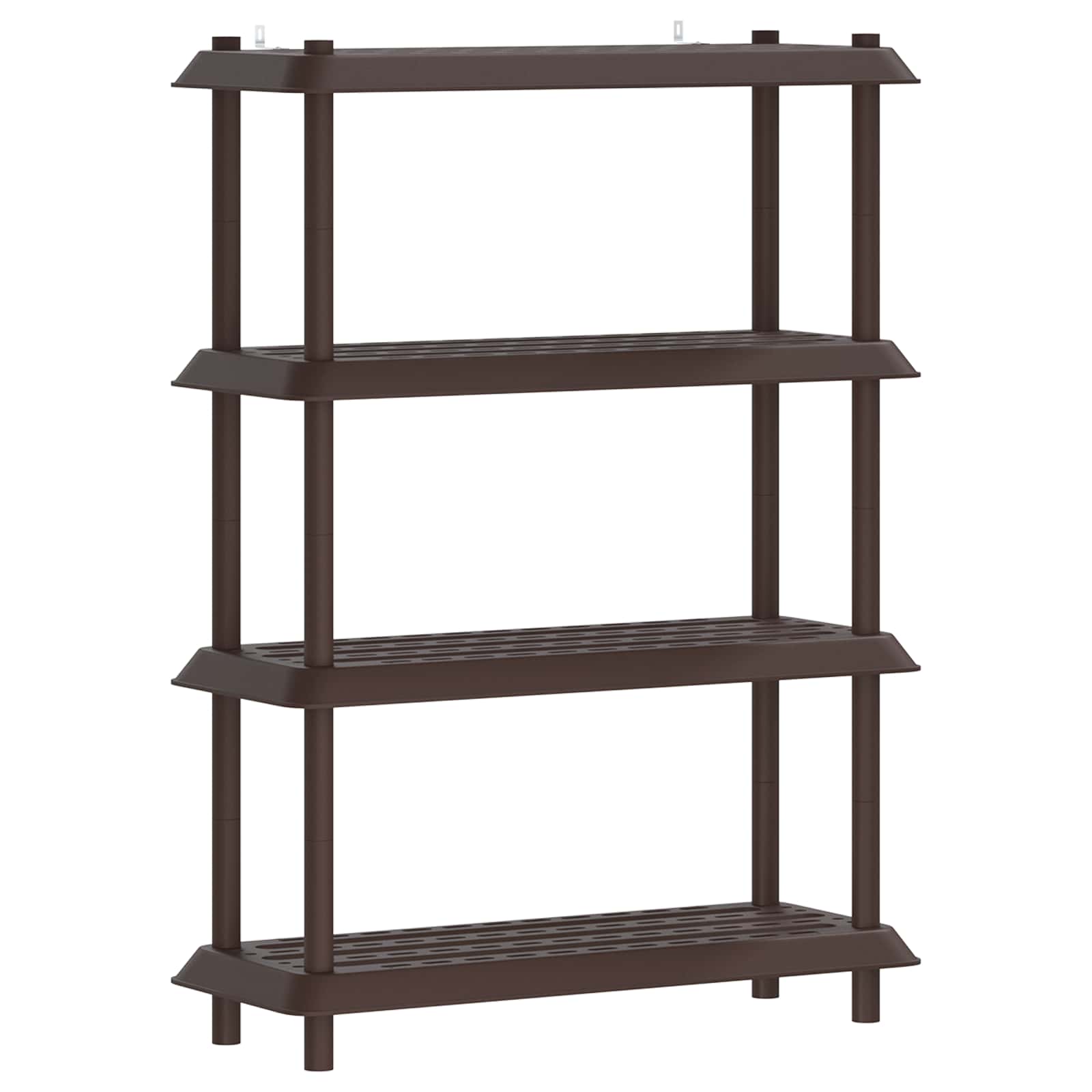 vidaXL Shelving Unit 4-Tier 100 x 40 x 136.5 cm PP Brown