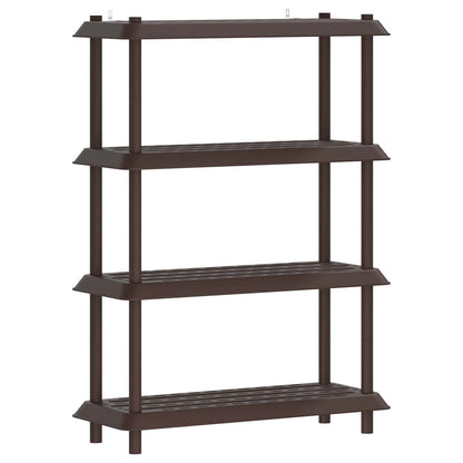 vidaXL Shelving Unit 4-Tier 100 x 40 x 136.5 cm PP Brown