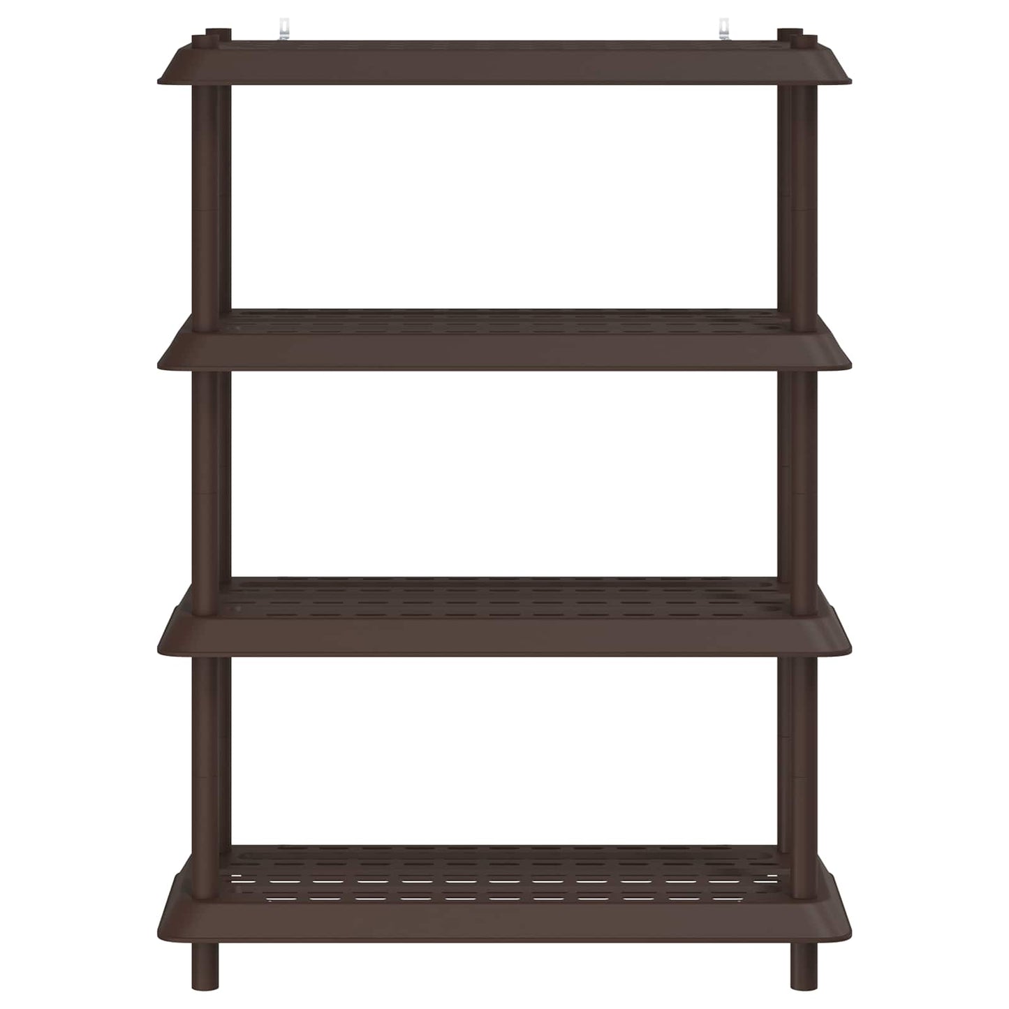 vidaXL Shelving Unit 4-Tier 100 x 40 x 136.5 cm PP Brown