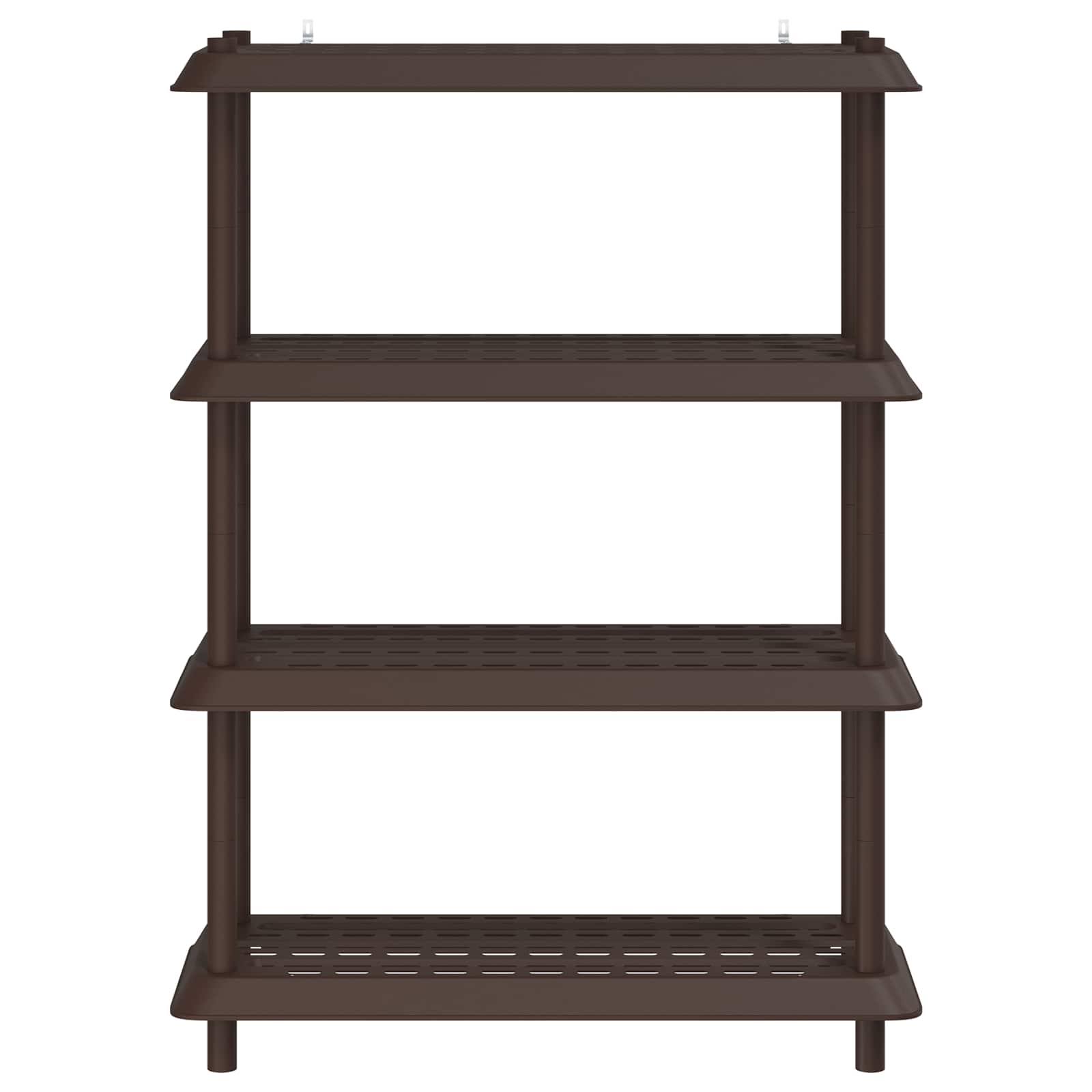 vidaXL Shelving Unit 4-Tier 100 x 40 x 136.5 cm PP Brown