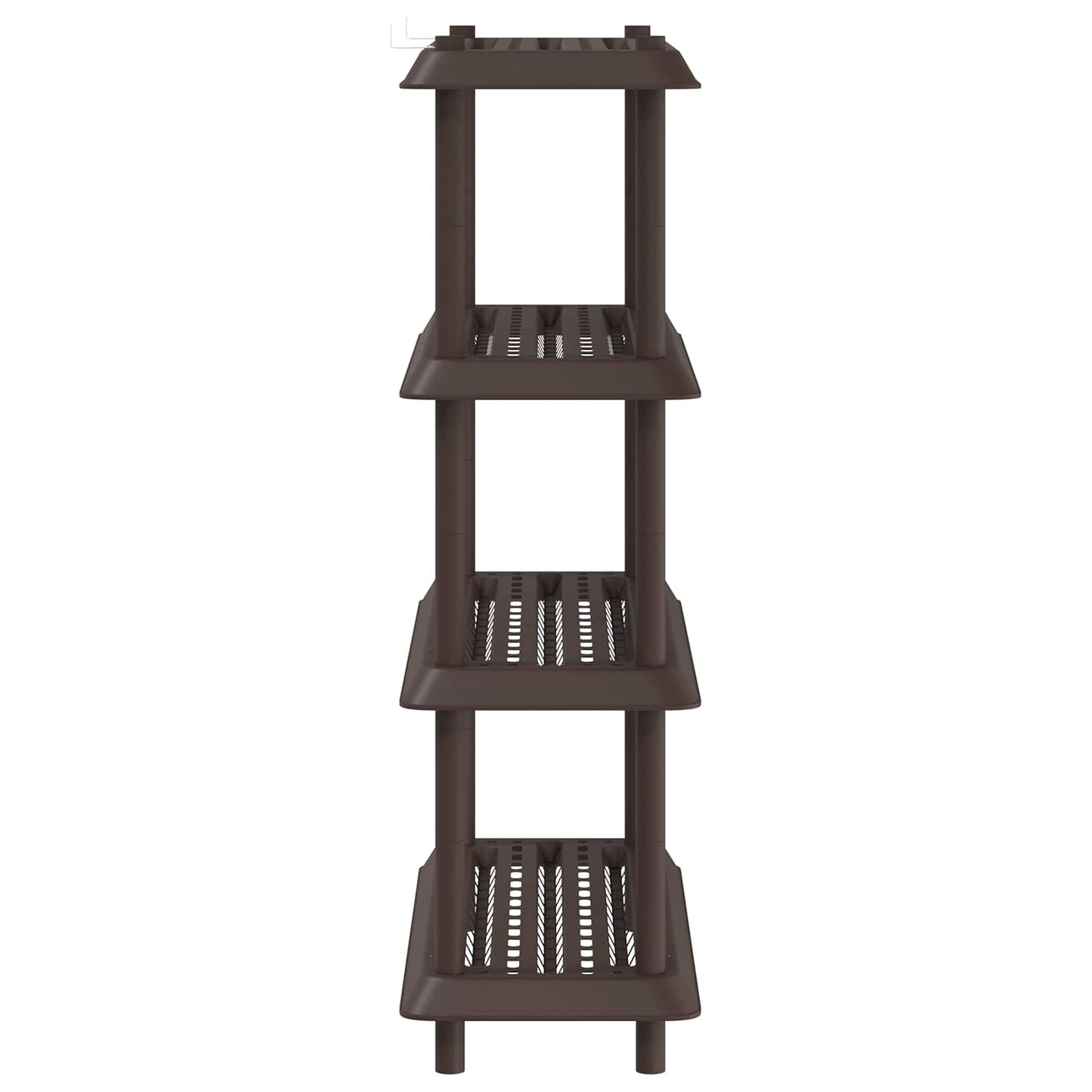 vidaXL Shelving Unit 4-Tier 100 x 40 x 136.5 cm PP Brown