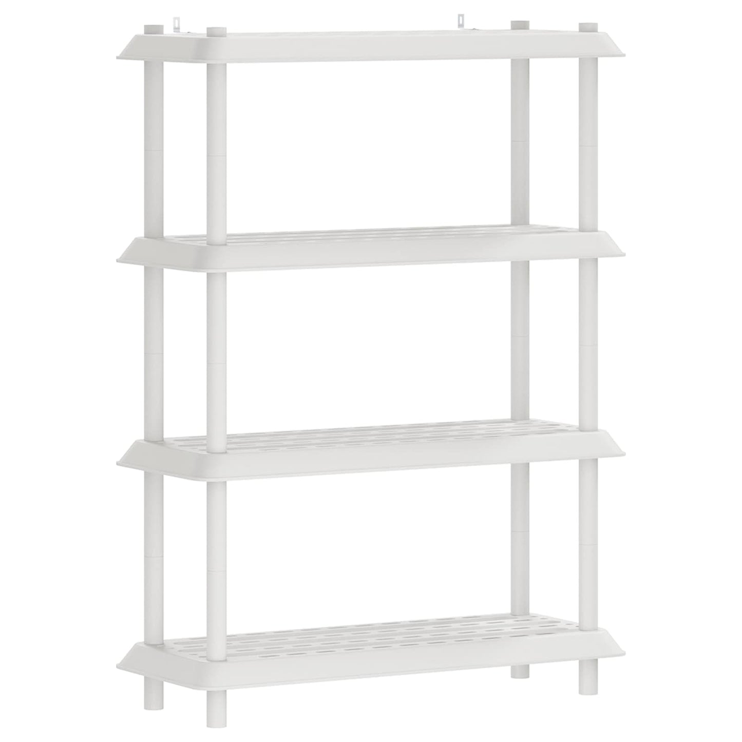 vidaXL Shelving Unit 4-Tier 100 x 40 x 136.5 cm PP White