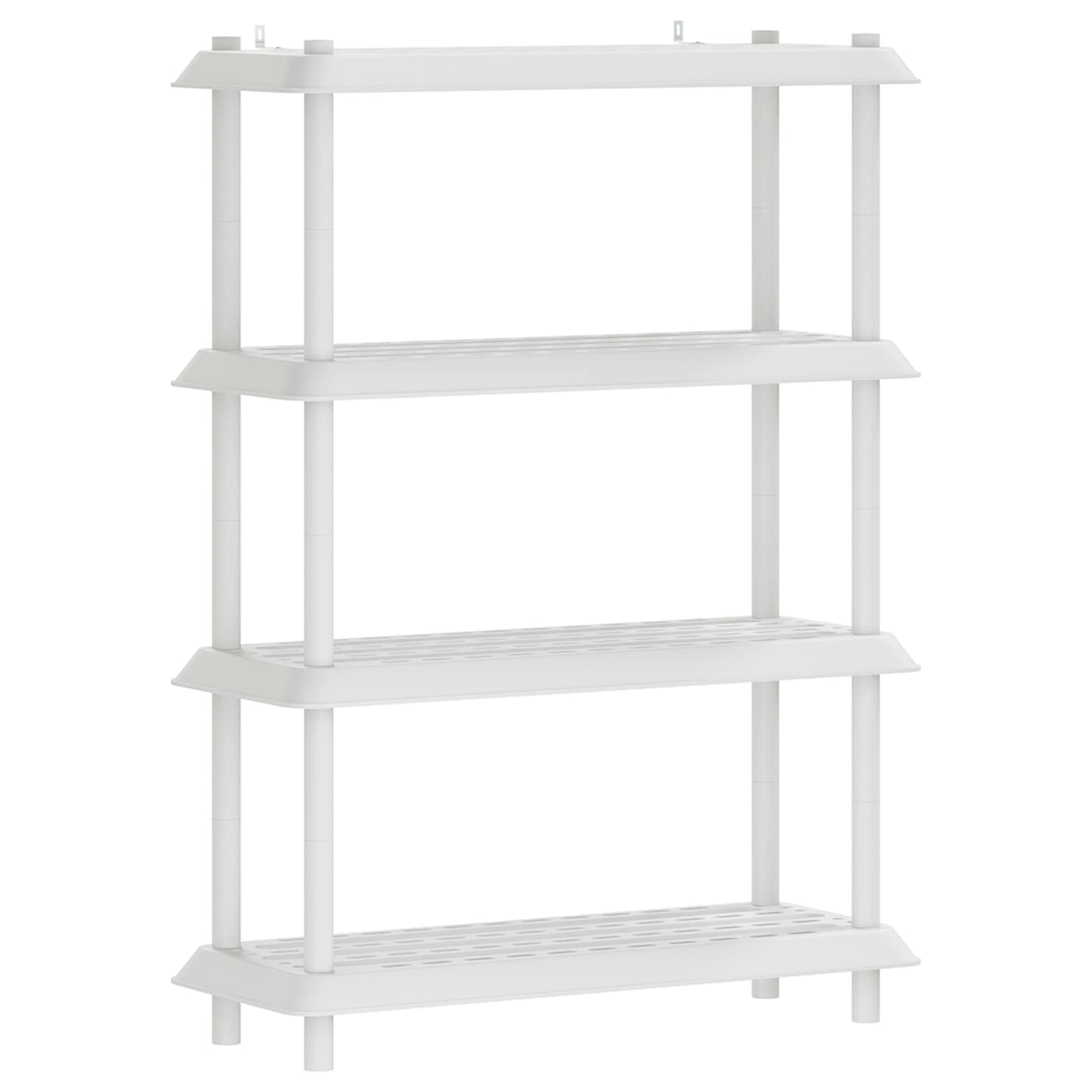 vidaXL Shelving Unit 4-Tier 100 x 40 x 136.5 cm PP White