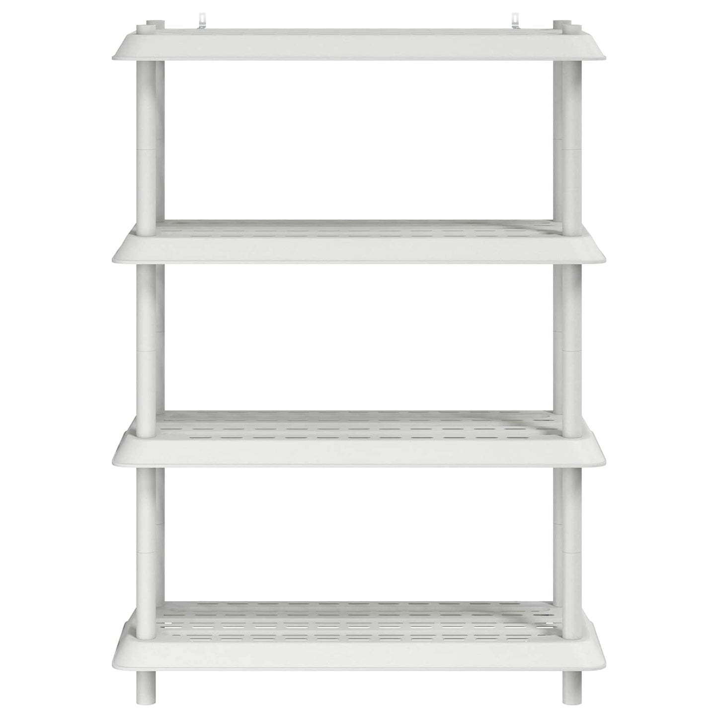 vidaXL Shelving Unit 4-Tier 100 x 40 x 136.5 cm PP White