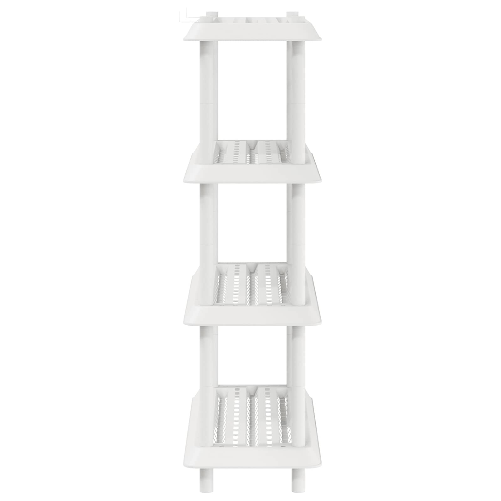 vidaXL Shelving Unit 4-Tier 100 x 40 x 136.5 cm PP White