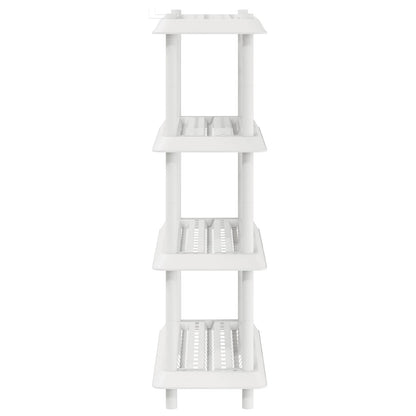 vidaXL Shelving Unit 4-Tier 100 x 40 x 136.5 cm PP White