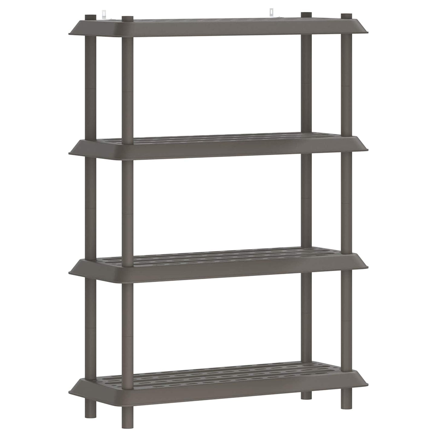 vidaXL Shelving Unit 4-Tier 100 x 40 x 136.5 cm PP Light Grey