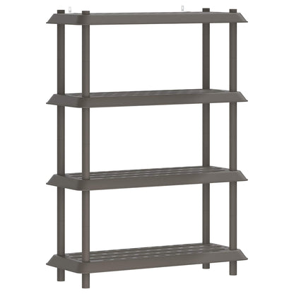 vidaXL Shelving Unit 4-Tier 100 x 40 x 136.5 cm PP Light Grey