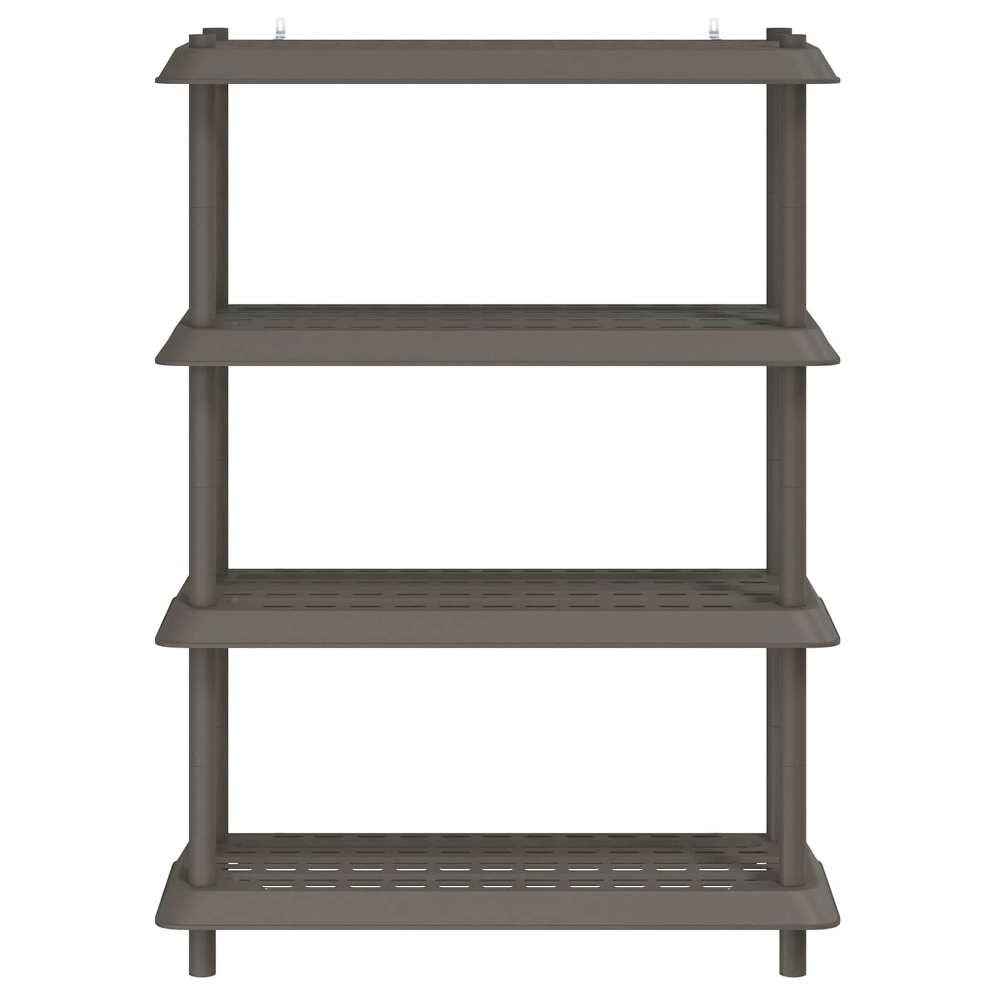 vidaXL Shelving Unit 4-Tier 100 x 40 x 136.5 cm PP Light Grey