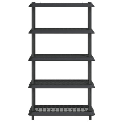 vidaXL Shelving Unit 5-Tier 100 x 40 x 177 cm PP Anthracite