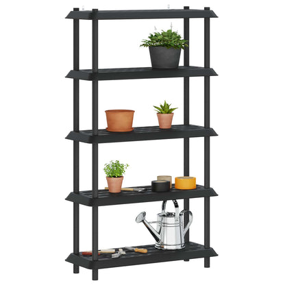 vidaXL Shelving Unit 5-Tier 100 x 40 x 177 cm PP Anthracite
