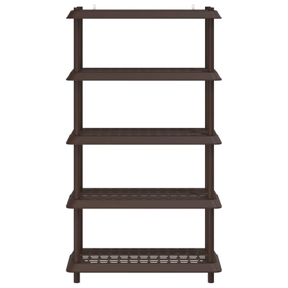 vidaXL Shelving Unit 5-Tier 100 x 40 x 177 cm PP Brown