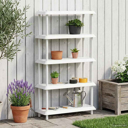 vidaXL Shelving Unit 5-Tier 100 x 40 x 177 cm PP White